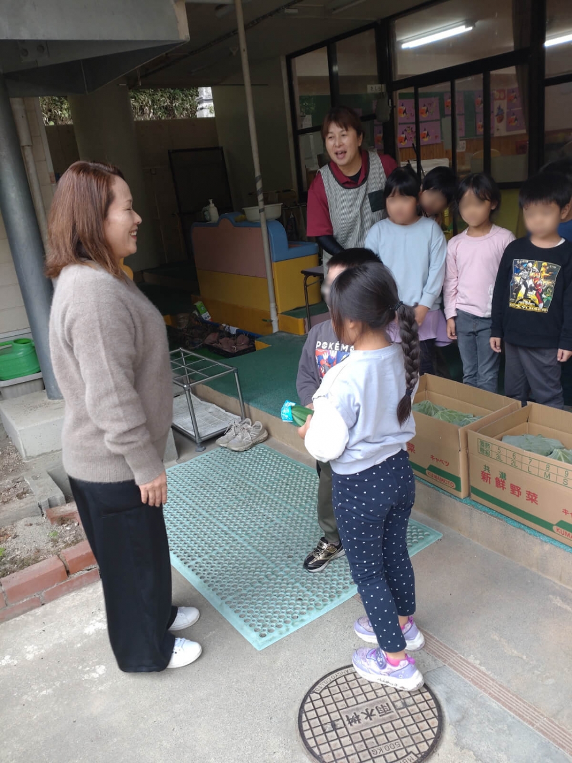 蓬莱保育園様へ野菜を届けてきました！